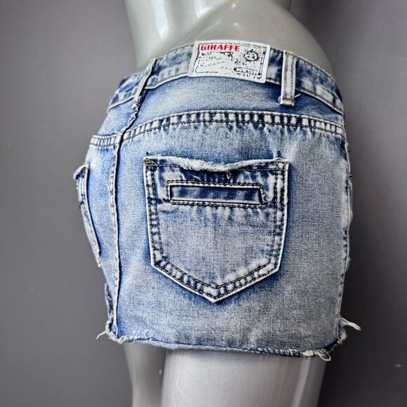 Dresses & Skirts - ❌SOLD❌ Giraffe Y2K Denim Micro Mini Skirt